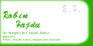 robin hajdu business card
